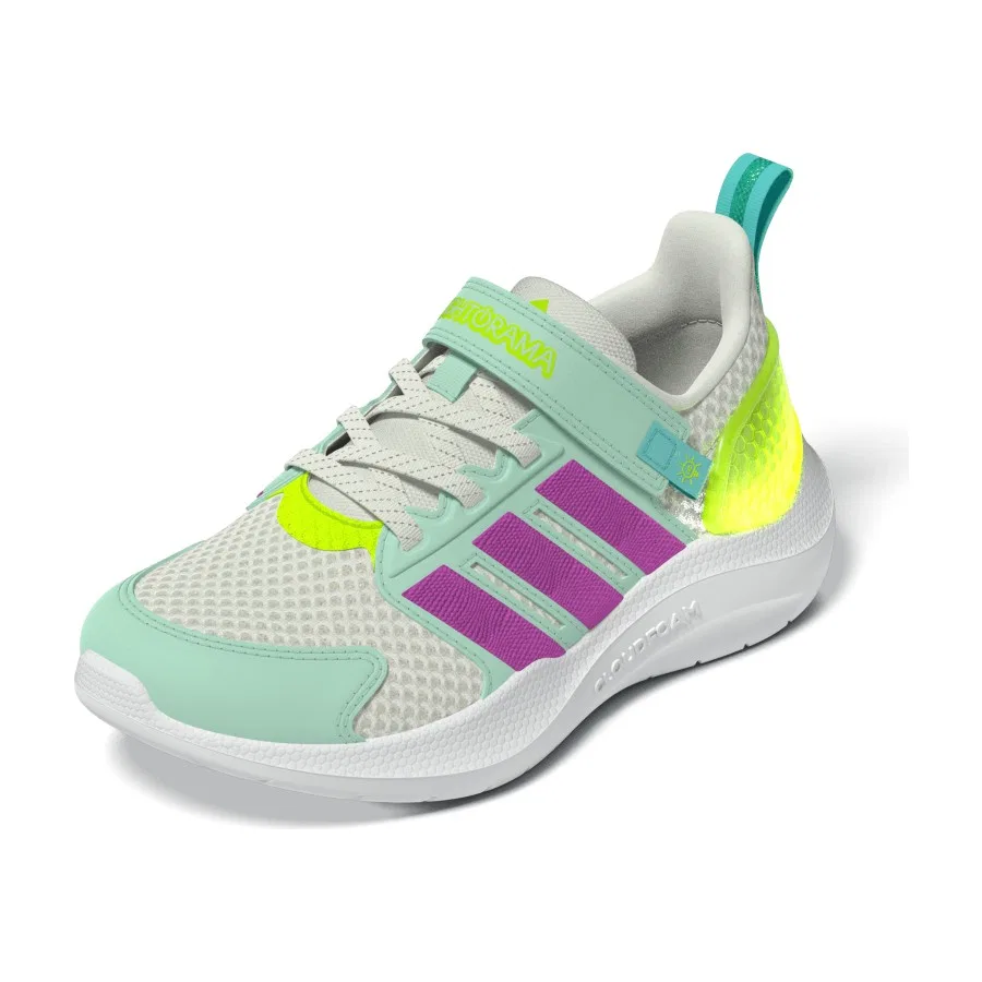 Детские кроссовки с LED-подсветкой LIGHTORAMA RNR EL C adidas, Белый — фото 2