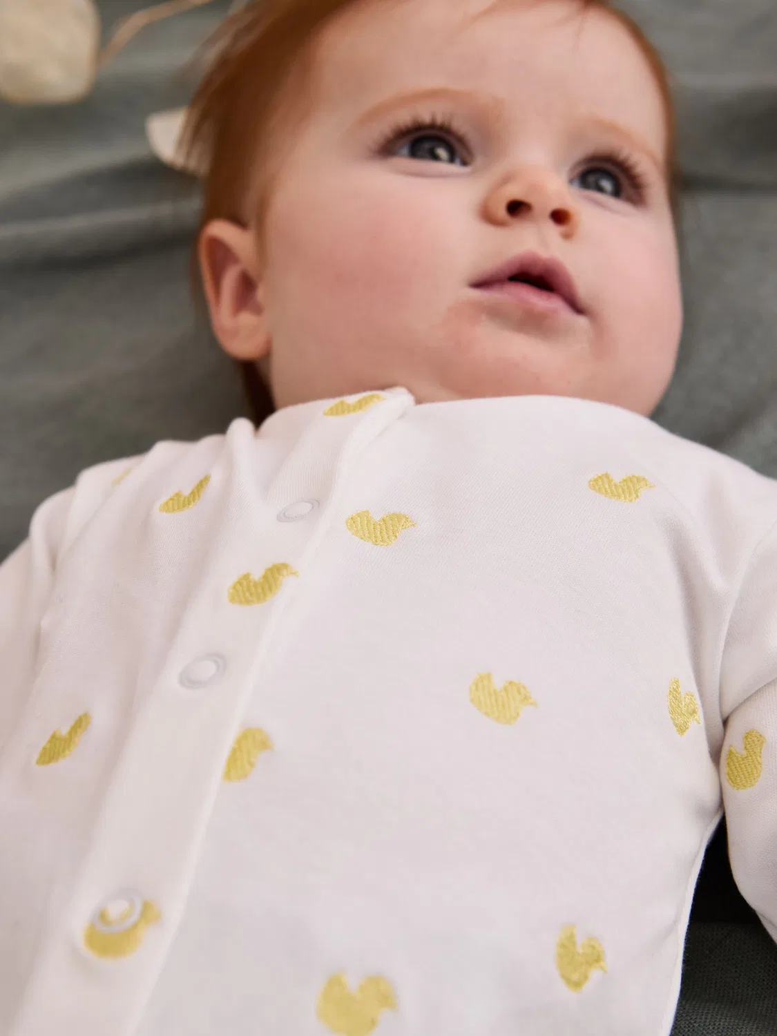 Боди для новорожденных с вышивкой утки Jojo Maman Bébé, желтый — фото 2
