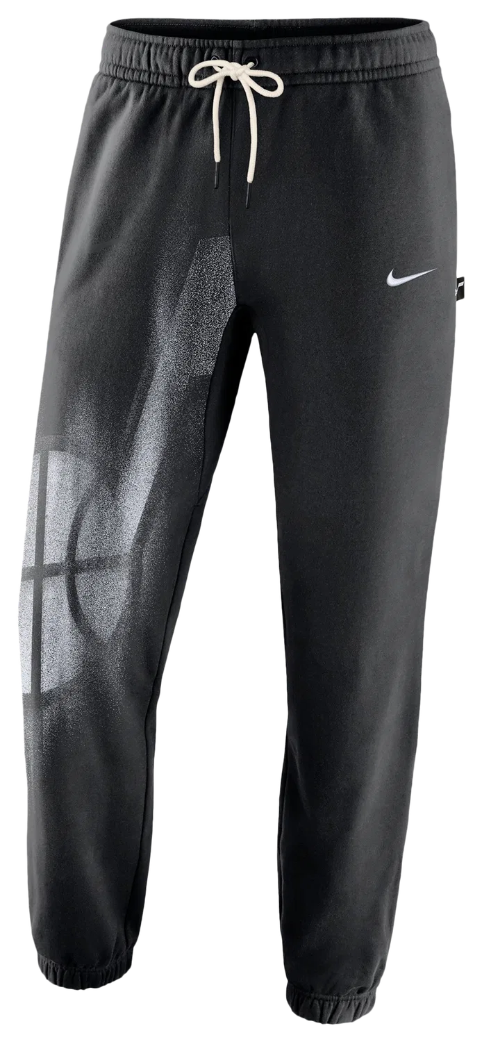 Мужские брюки с технологией Therma-FIT Jazz Basketball Icon Nike, черно-белый — фото 3