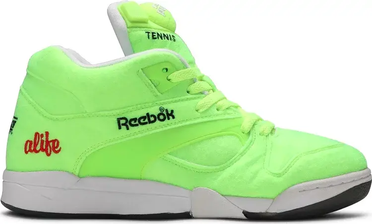 Кроссовки alife x court victory pump felt 'ball out' Reebok, желтый