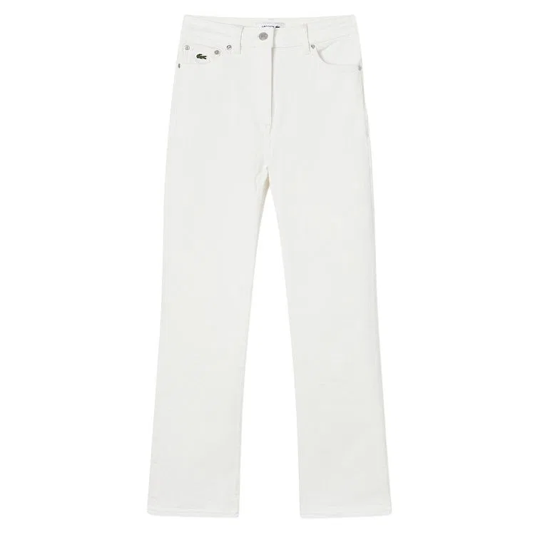 Женские джинсы прямого кроя LACOSTE, White