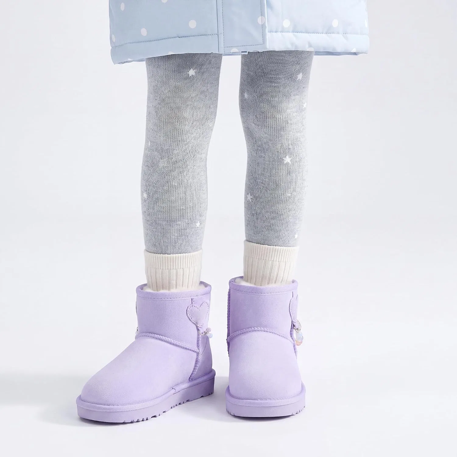 Детские зимние сапоги для девочек с мехом Stelle, Lavender — фото 2