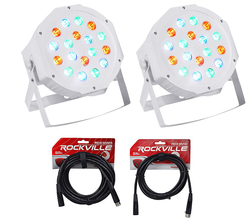 

Прожектор Rockville RockPAR50 WHT LED RGB Par Can