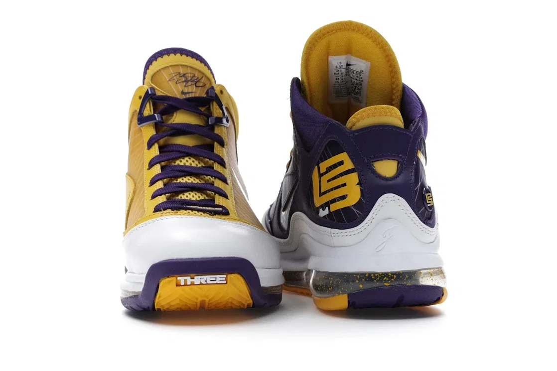 Детские кроссовки Nike LeBron 7, Court Purple/White-Amarillo — фото 4