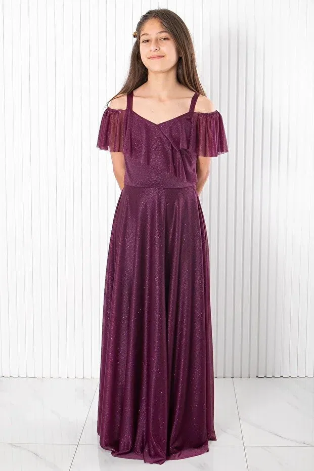 Детское платье для девочек с пайетками Prom / Bridesmaid Denimini, Murdum — фото 4