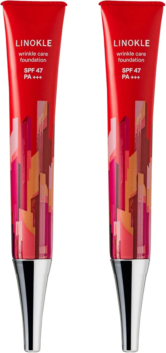 Тональный крем с ниацинамидом и SPF 47 PA+++, Sakura no Mori, набор 2 шт, 20 г, Linocle