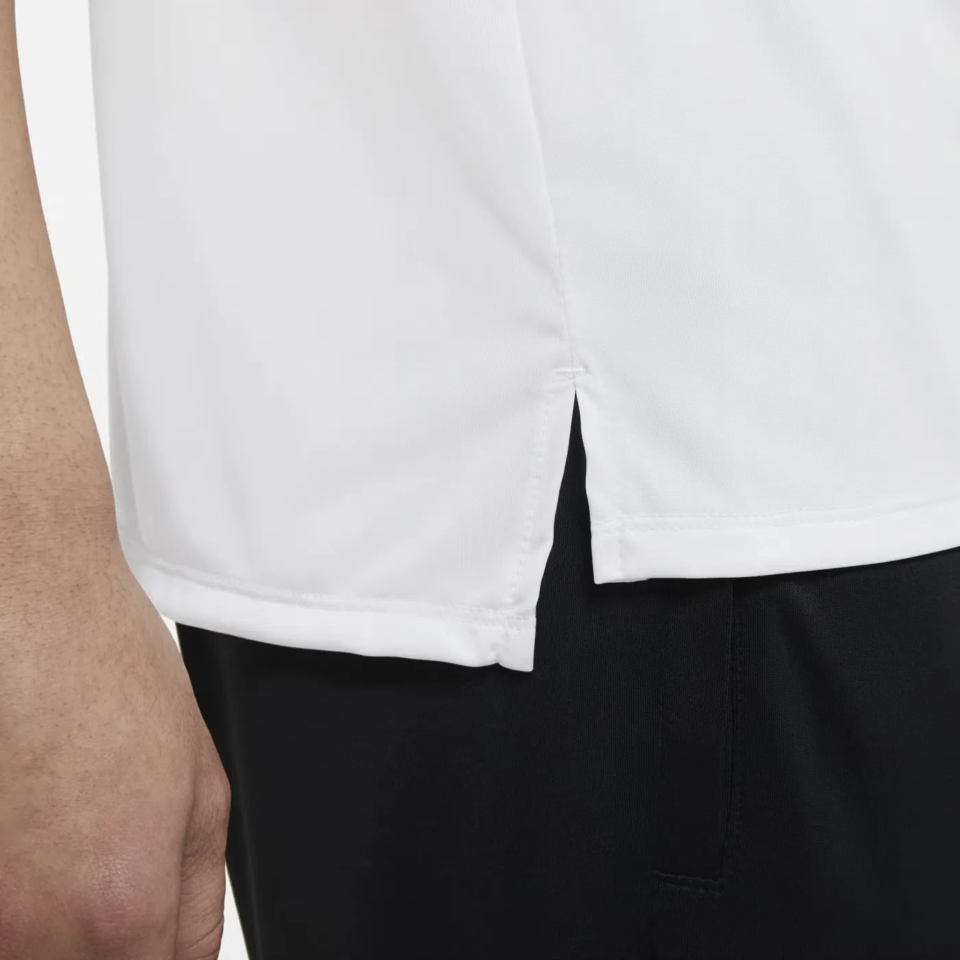 Футболка спортивная с круглым выворотом Dri-Fit Rise 365 Nike, белый — фото 2