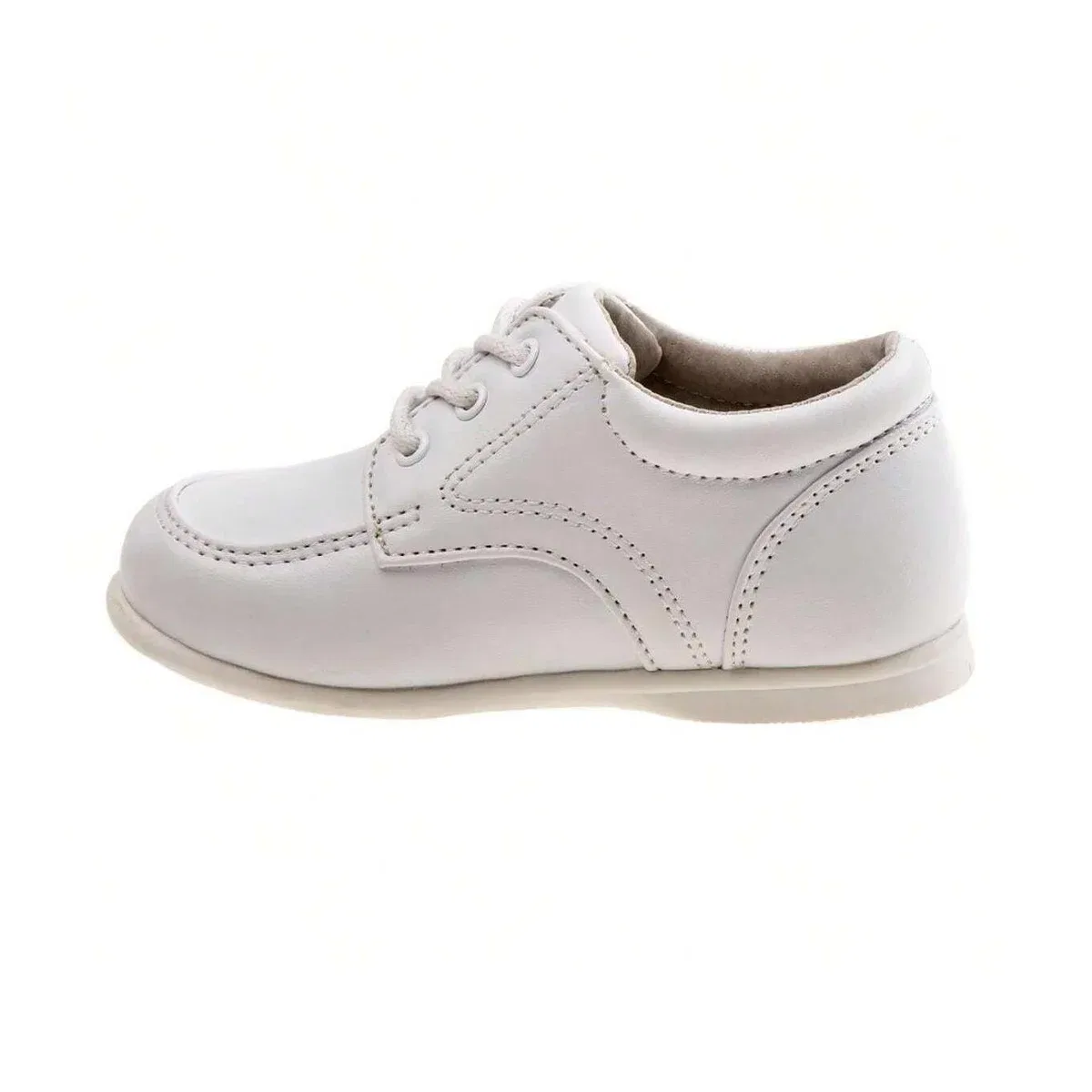 Детские туфли оксфорд на шнуровке Josmo Shoes, White Patent — фото 3