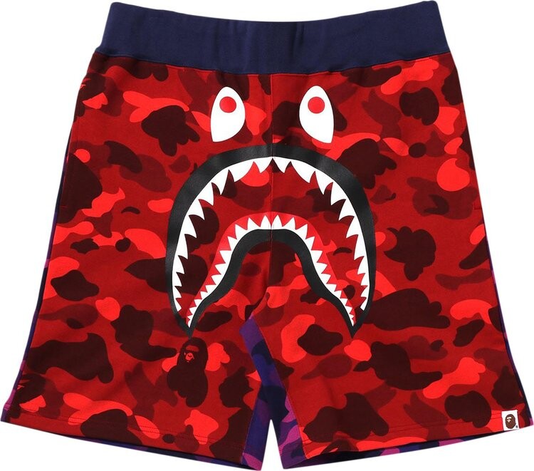 

Шорты BAPE Crazy Camo Shark Sweat Shorts 'Red', красный