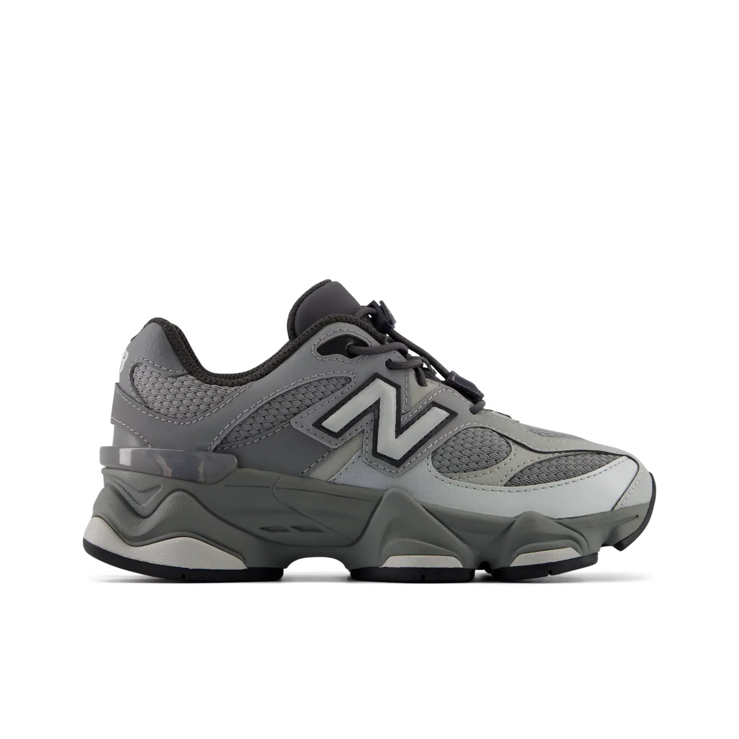 Детские кроссовки New Balance 9060 Bungee с эластичными шнурками, Slate Grey With Harbor Grey