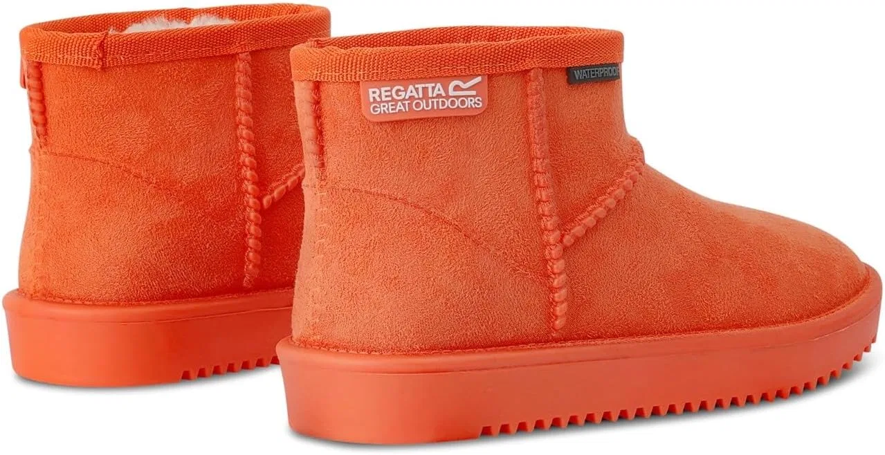 Детские зимние сапоги с искусственным мехом Regatta Risley Girls, Orange — фото 3