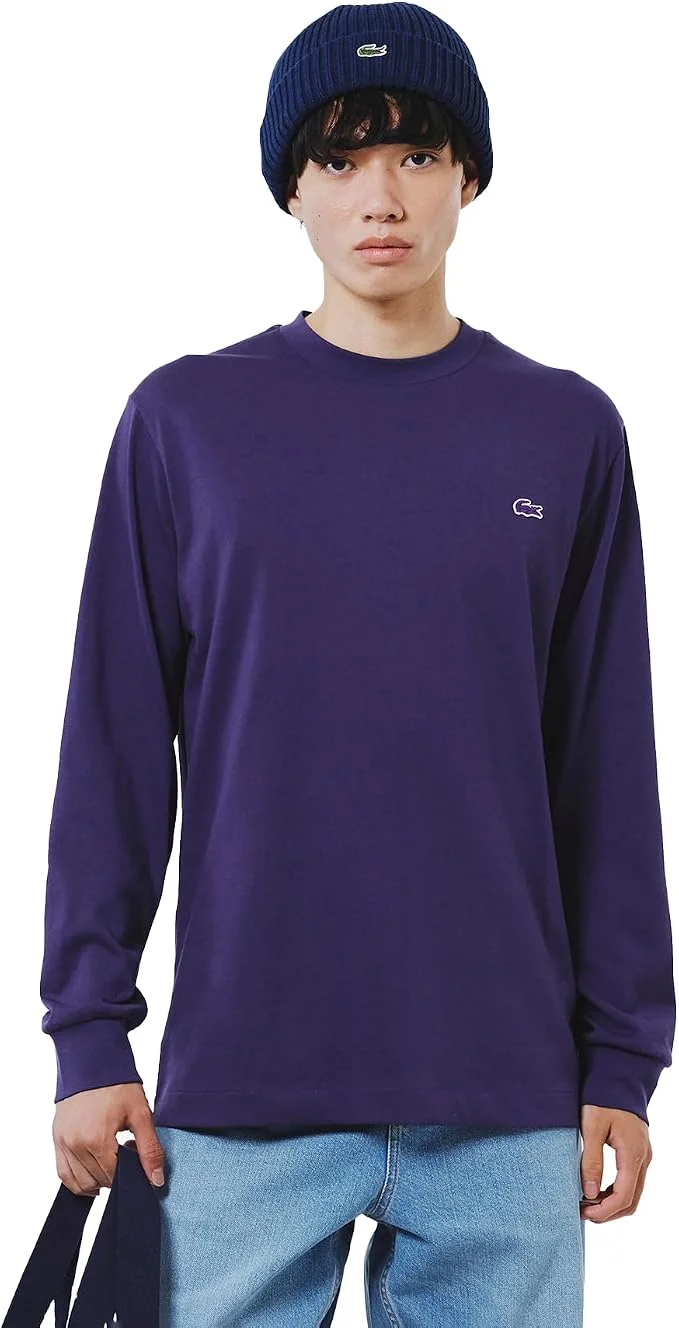 Футболка с длинным рукавом Lacoste Official Basic, темно-синий
