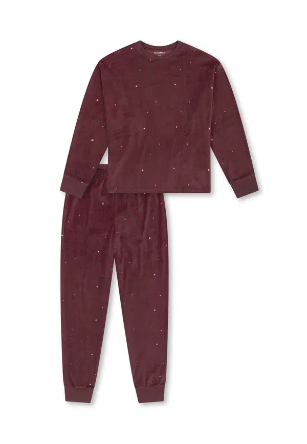 Комплект пижамы с принтом Lang set, Schiesser, Burgund, бордовый