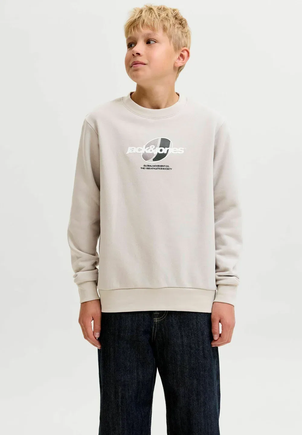 Толстовки с логотипом, толстовки для подростков - толстовка Jack & Jones Junior, Dove — фото 2
