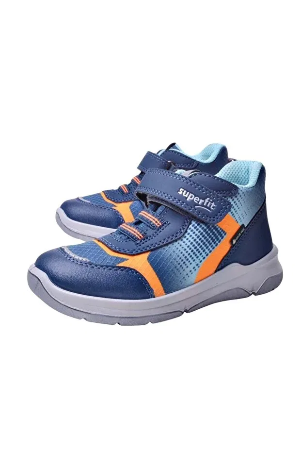 Детские ботинки для девочек водонепроницаемые Cooper waterproof Superfit, Navy Blue — фото 4