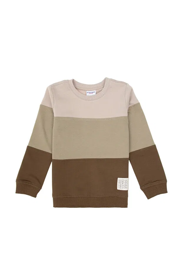 Детская кофта для мальчиков хлопковая U.S. Polo Assn., Khaki — фото 2
