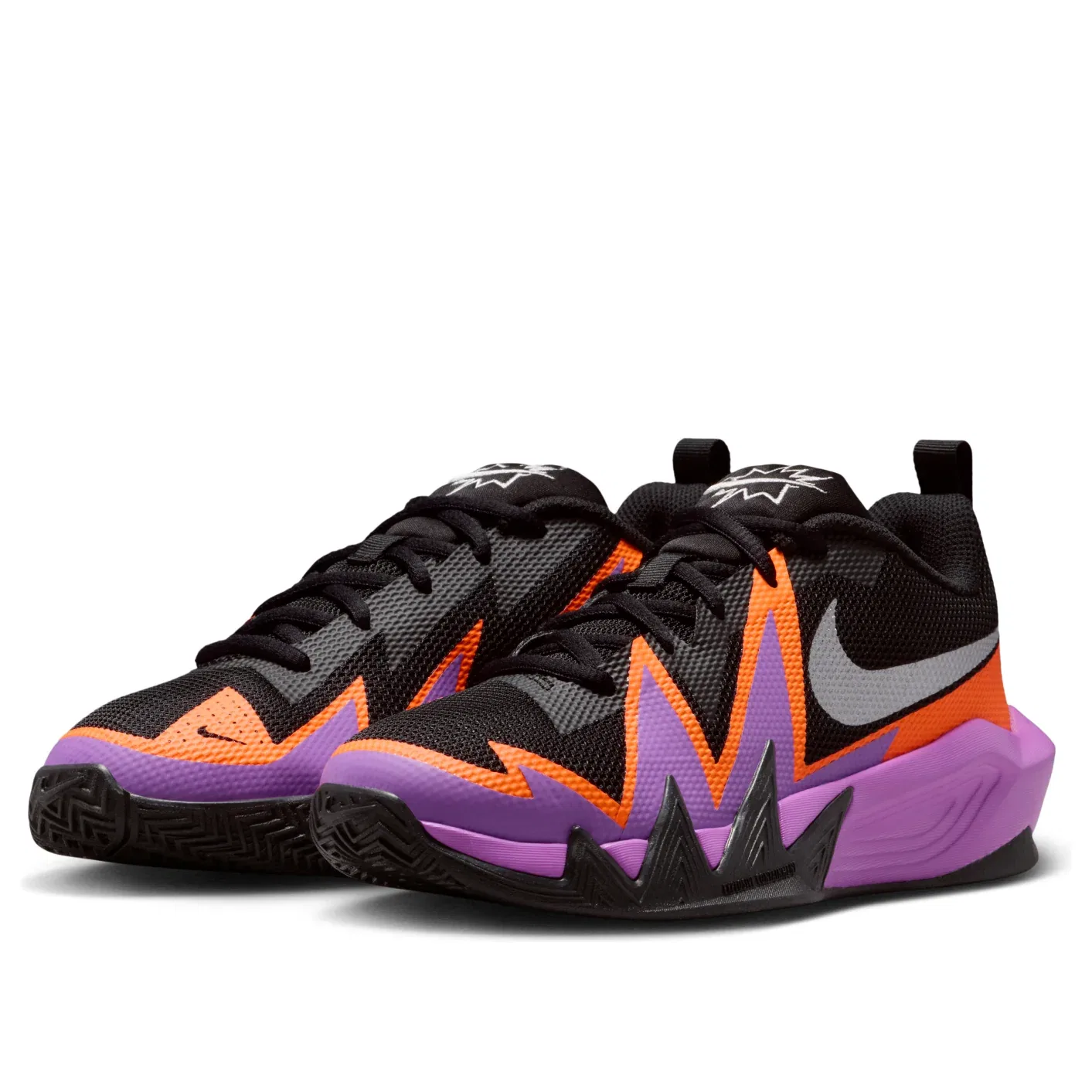 Детские кроссовки с текстильным верхом ST Dynamite 'Black Bright Violet Total Orange' Nike, Black/Bright Violet/Total Orange — фото 4