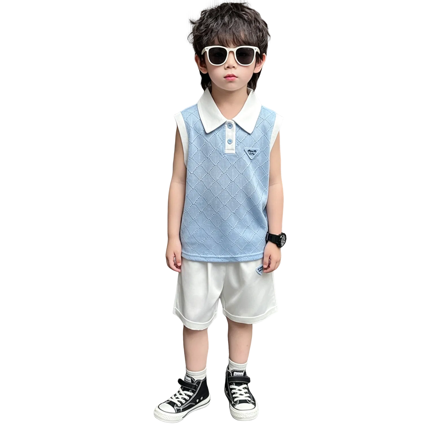 Детский комплект футболки и шорт Lanza, Blue