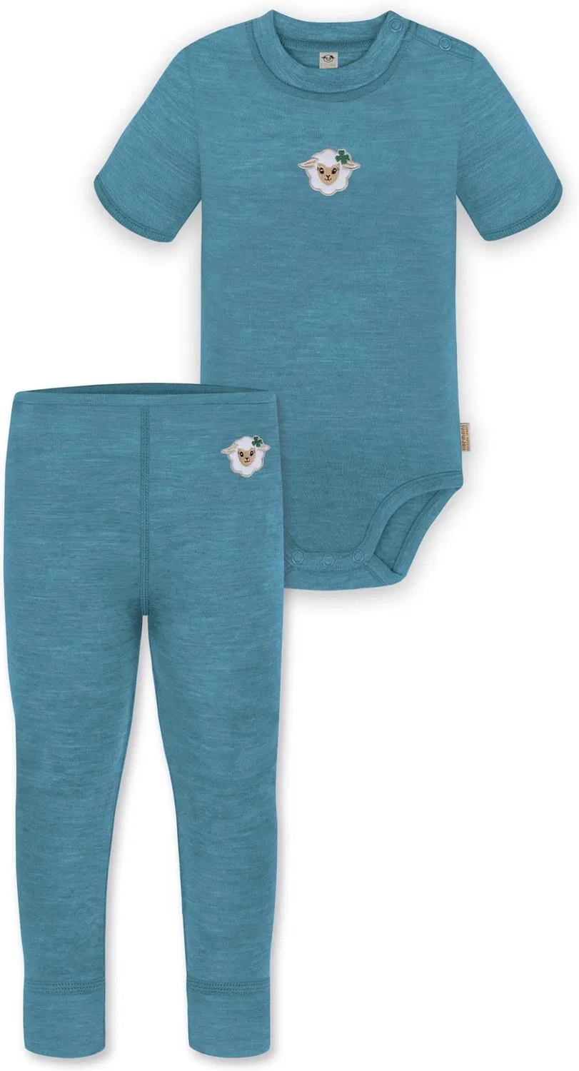 Боди-комбинезон с коротким рукавом и штаны комплект Tihoi Tutira Normani Outdoor Sports, синий