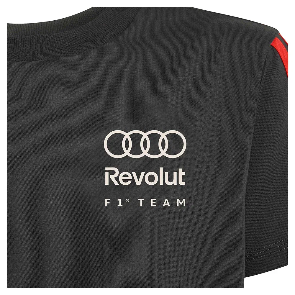 Детская футболка с коротким рукавом Audi F1 Team DNA Adidas, Black — фото 4