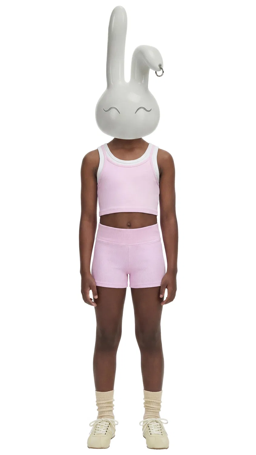 РУБЧАТЫЕ ШОРТЫ ZARA, Pink — фото 3