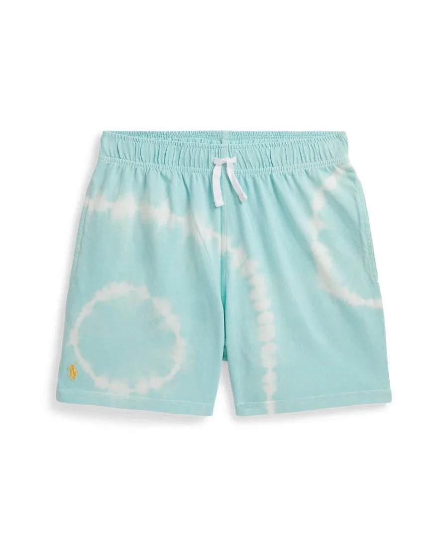 Шорты из джерси с тай-дай принтом, Tie-Dye Jersey Shorts Polo Ralph Lauren, Parakeet Blue