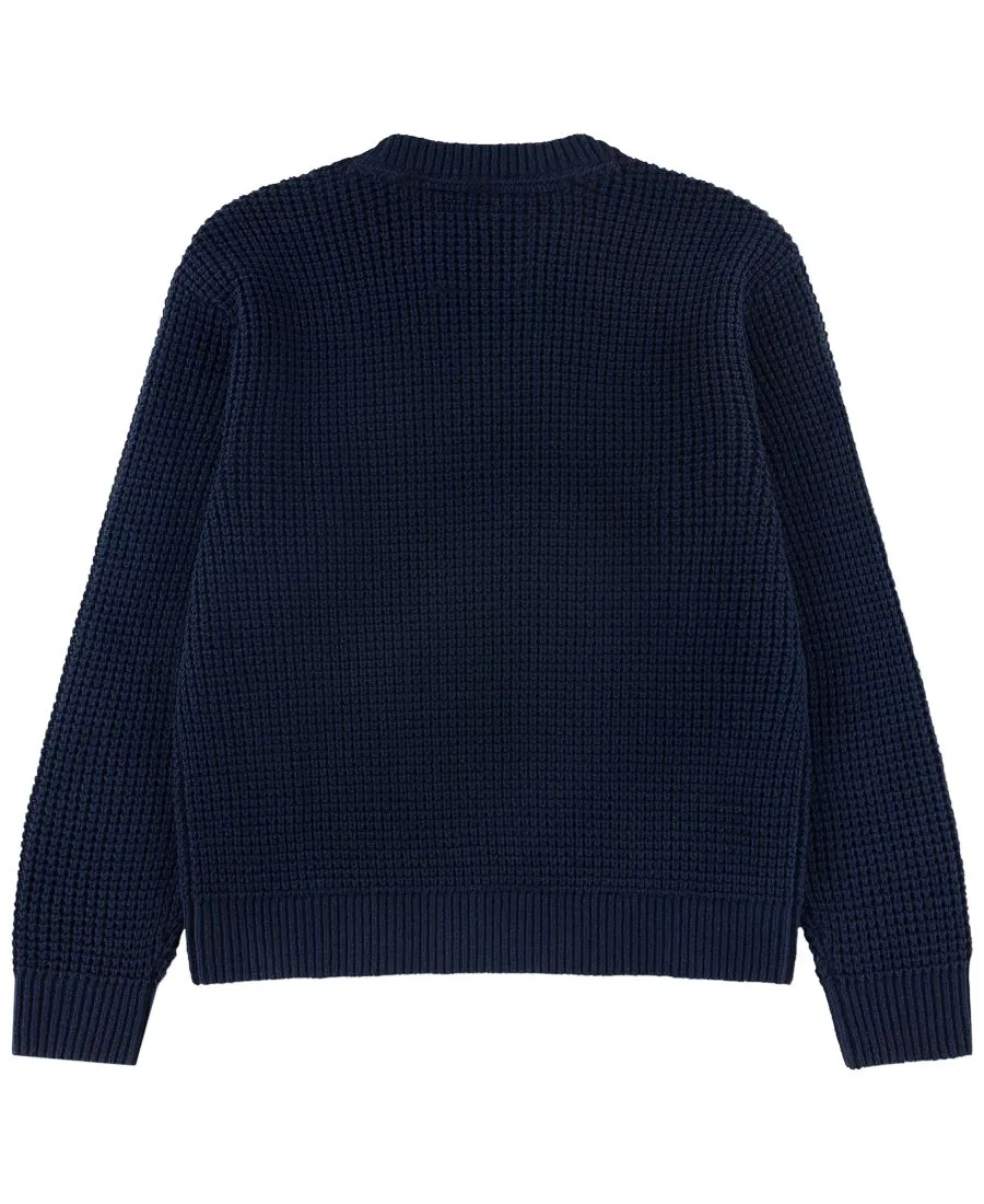 Свитшот с термо-текстурой и круглым вырезом, с длинным рукавом abercrombie kids, Navy Blazer — фото 2