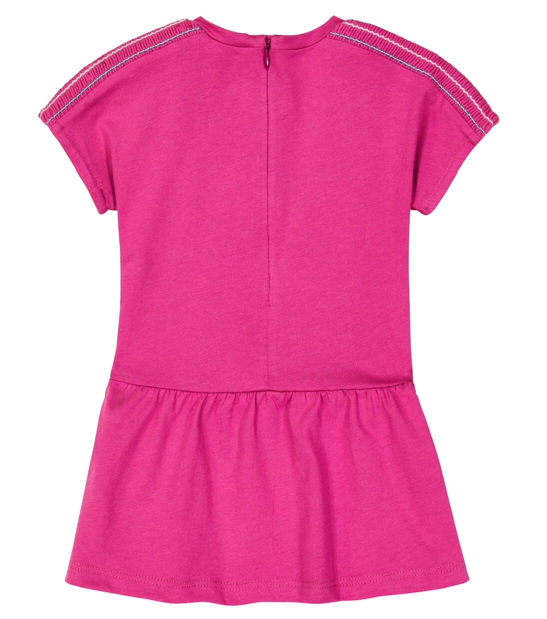 Платье из хлопкового джерси с логотипом baby baby Chloé, розовый — фото 2
