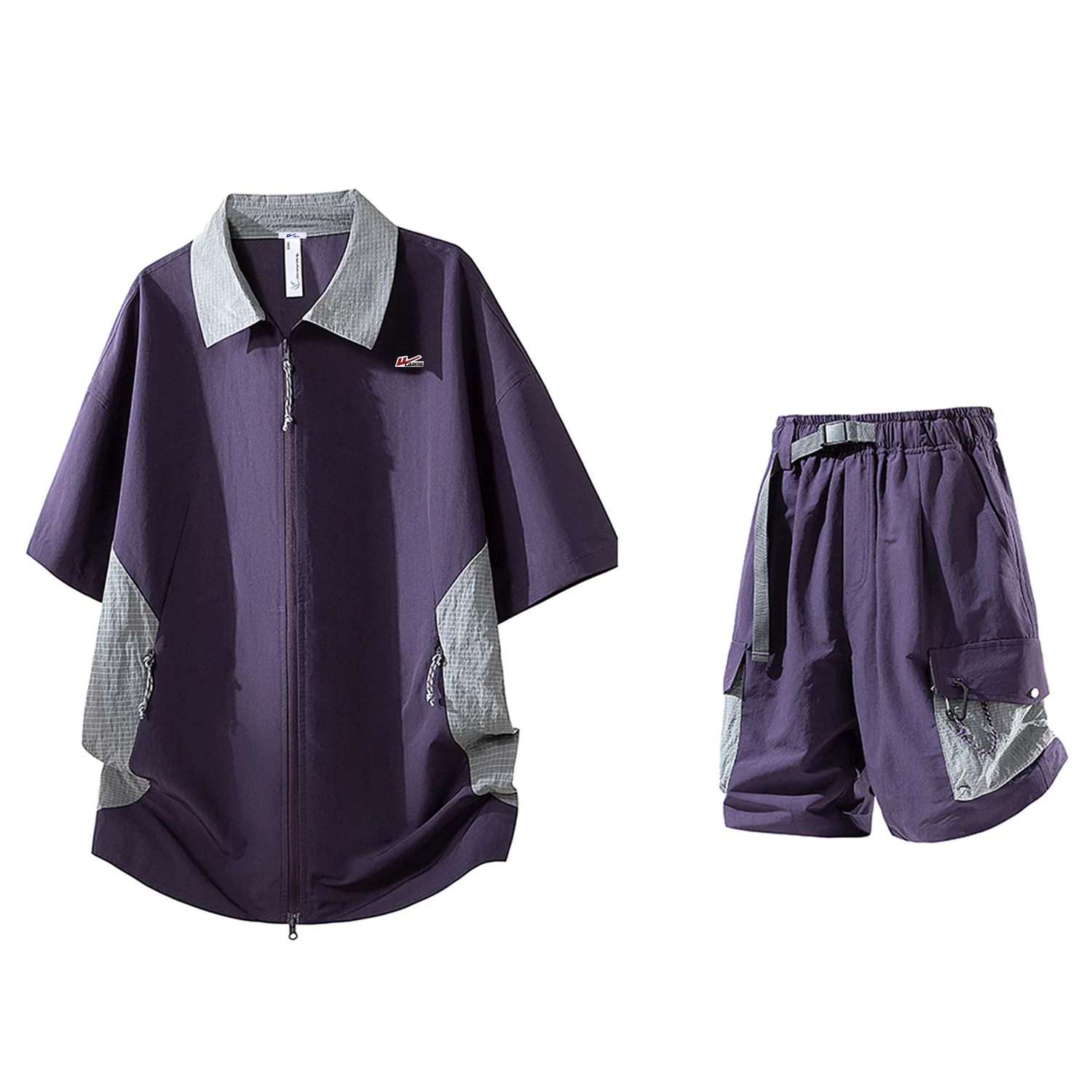 Детский комплект спортивной одежды с принтом, Twilight Purple (DIY Badge), WARRIOR