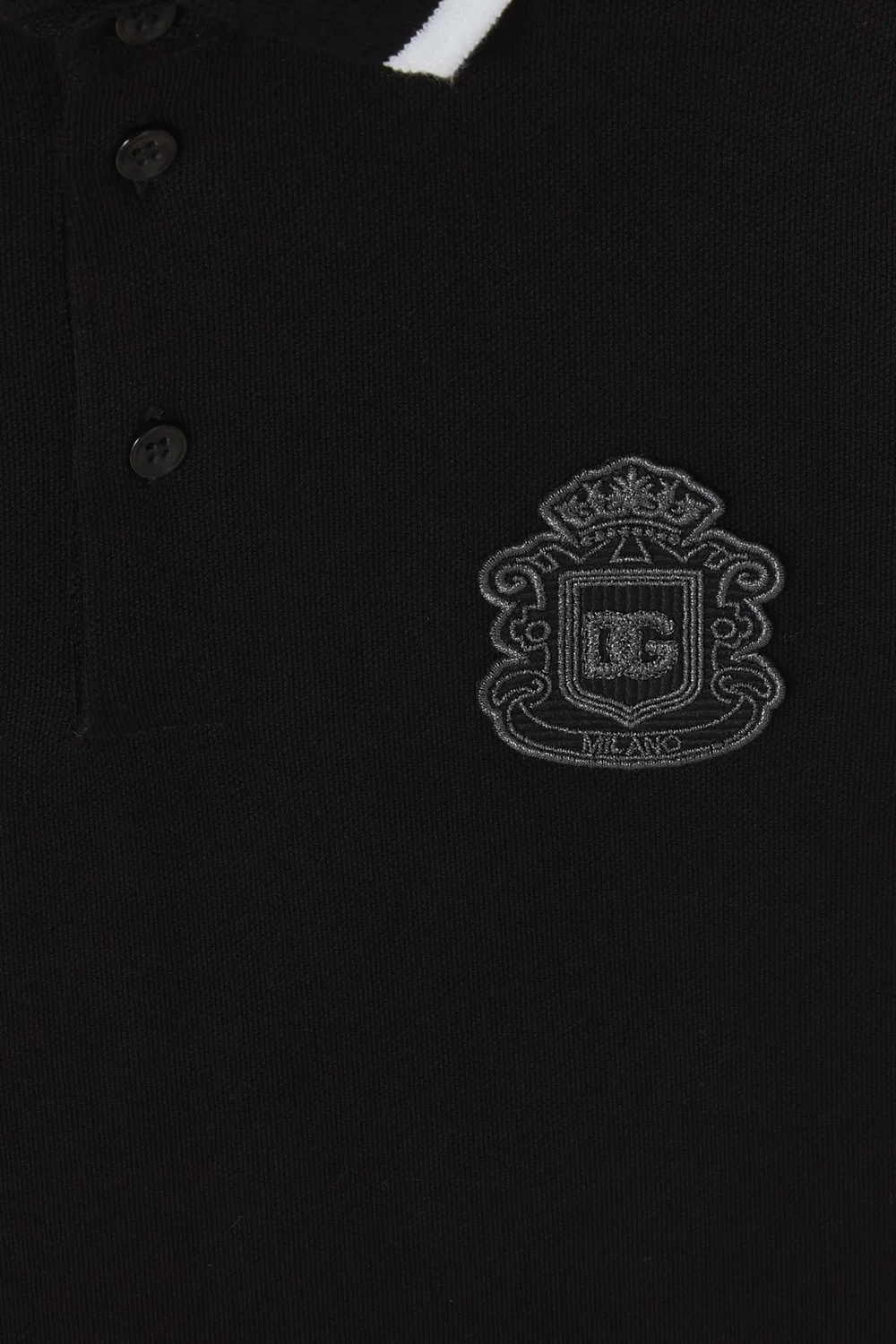 Рубашка поло с коротким рукавом Dolce & Gabbana, черный — фото 3