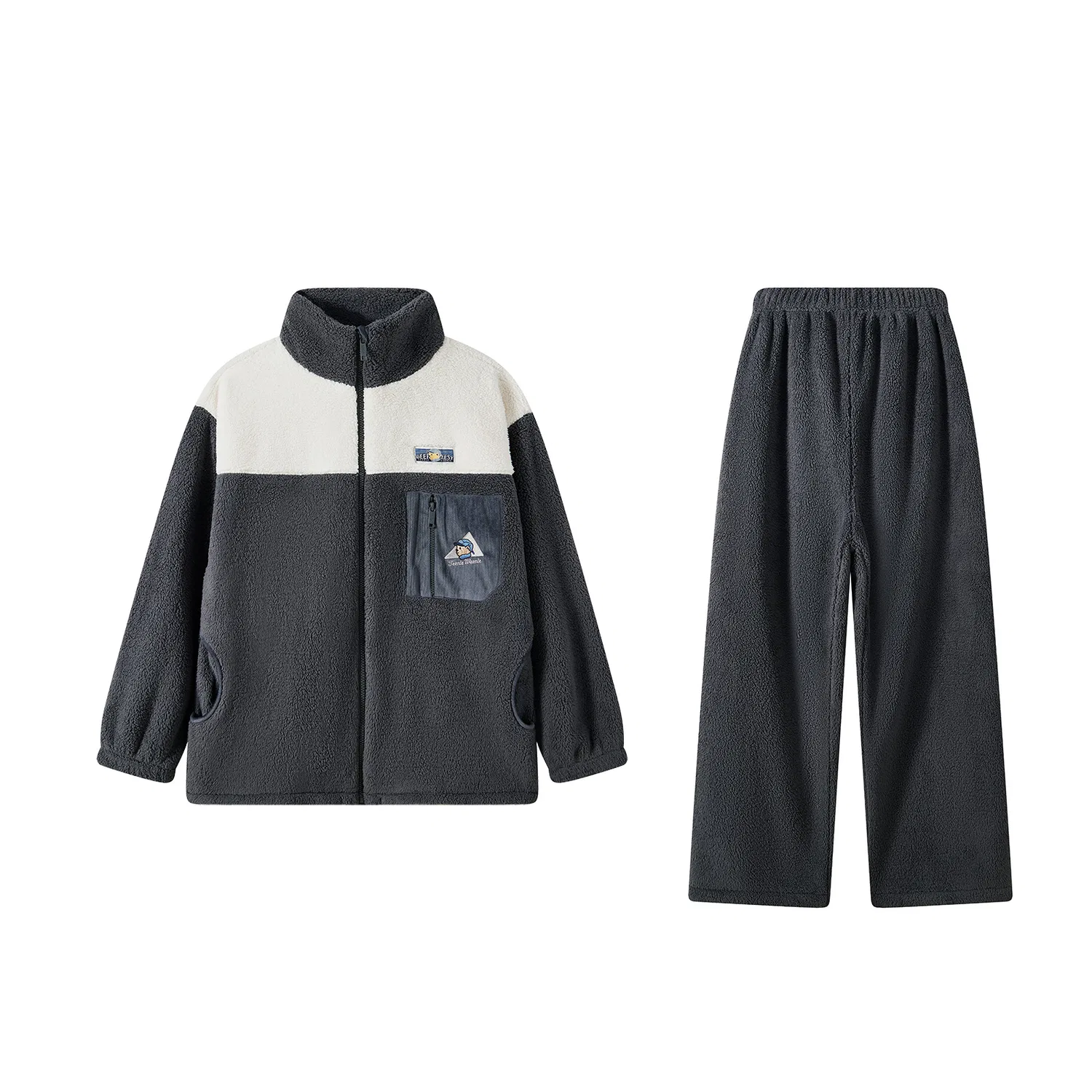 Детский комплект пижам с принтом Teenie Weenie, Carbon Gray