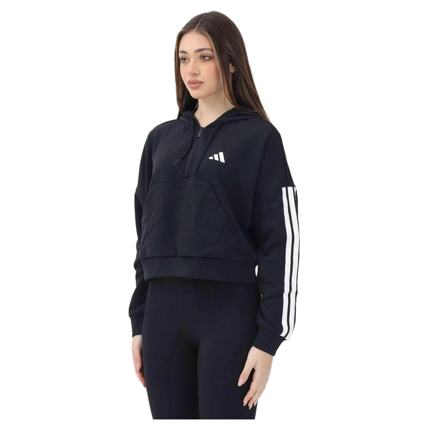 Женское худи с капюшоном Adidas JN1956, Schwarz