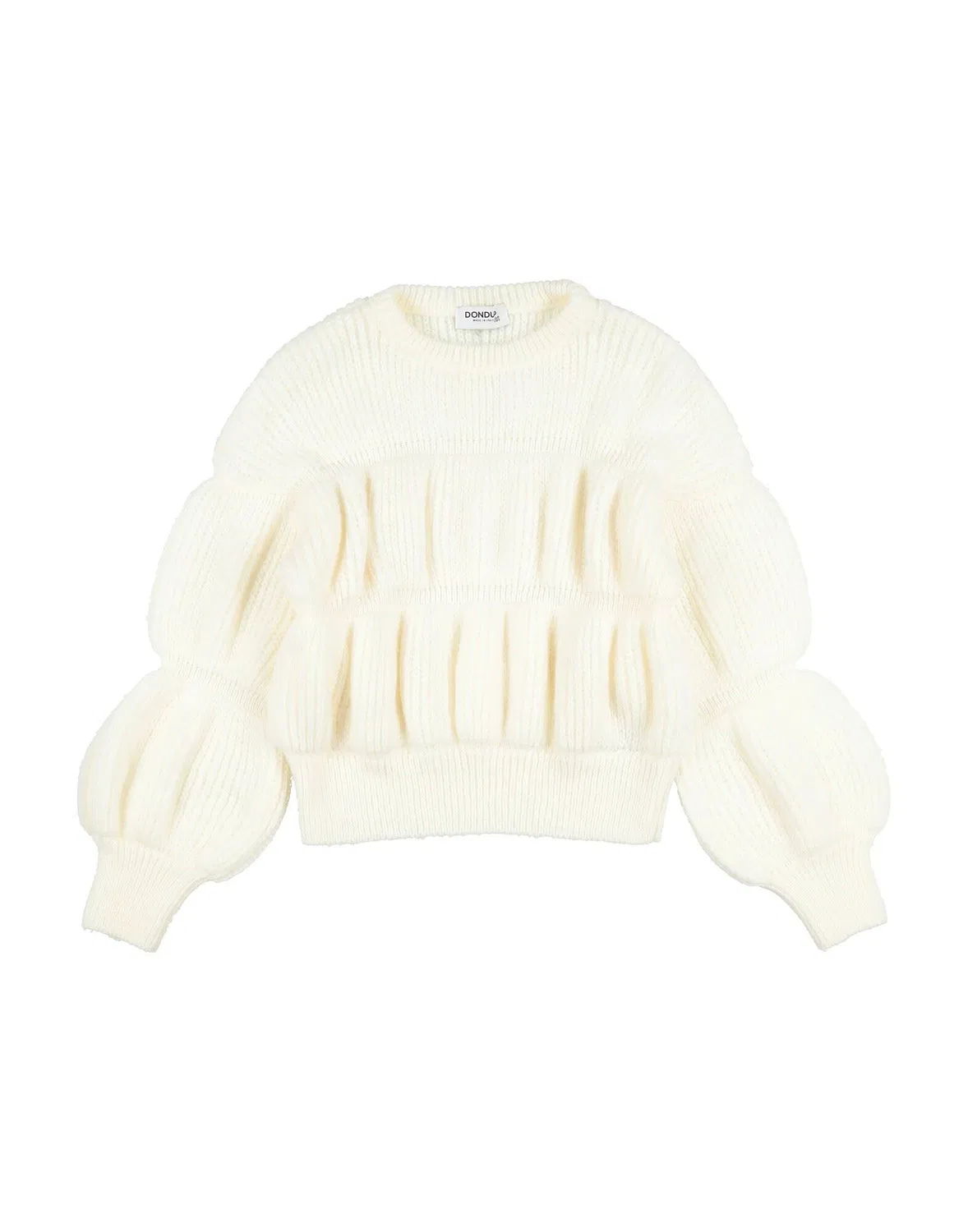 Свитер с воротником-хомутом Ribbed-Knit Dondup, айвори