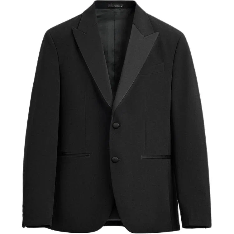 Мужской деловой костюм с принтом Business Suits ZARA, Black