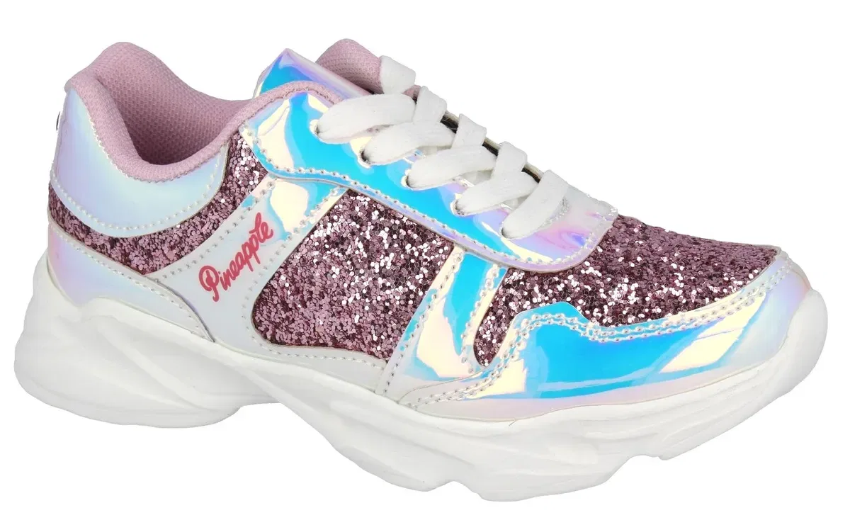 Кроссовки с блестками Pineapple, Purple Sparkle, цвет Purple