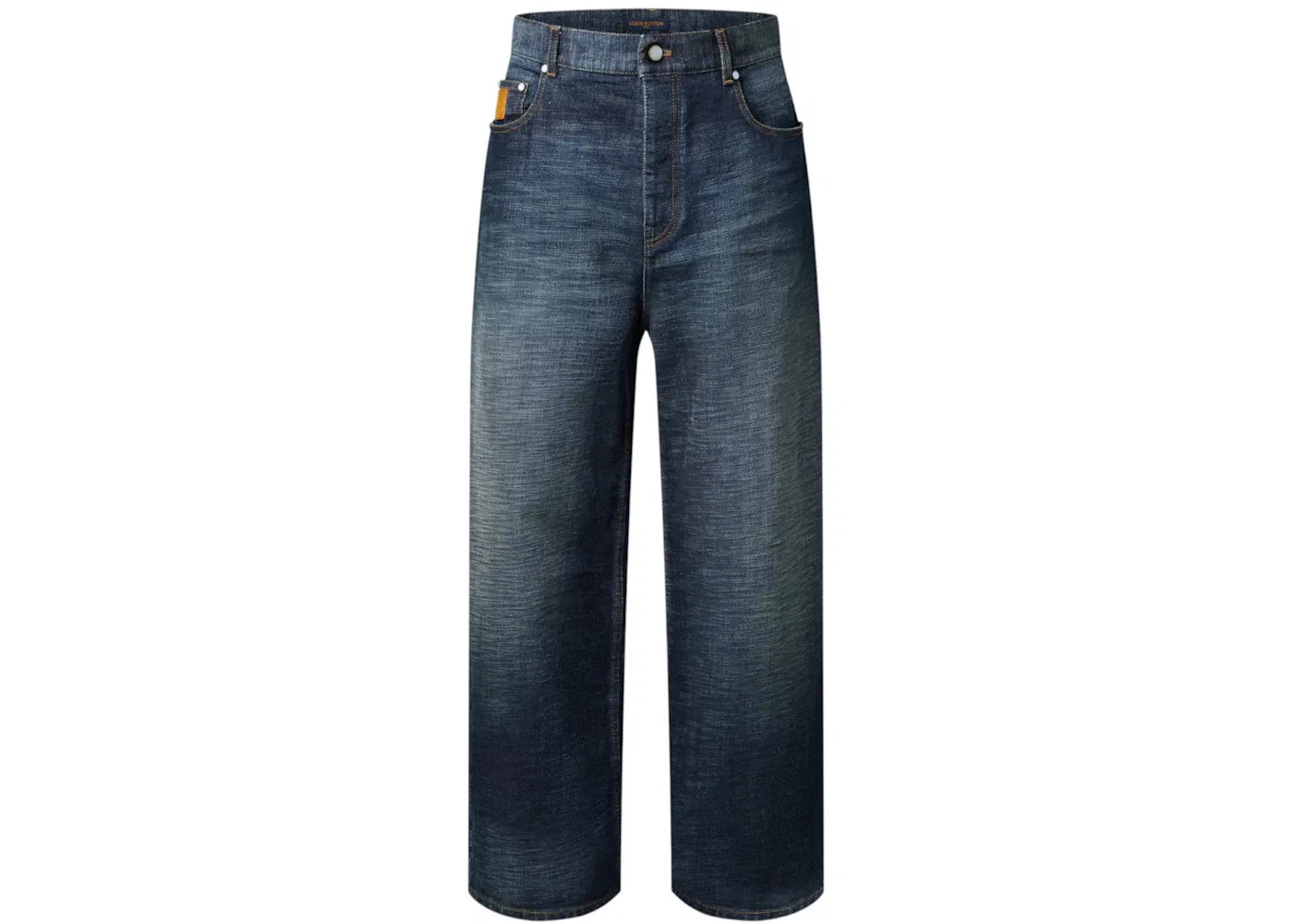 Мужские широкие джинсы Louis Vuitton x Nigo Pants, Indigo