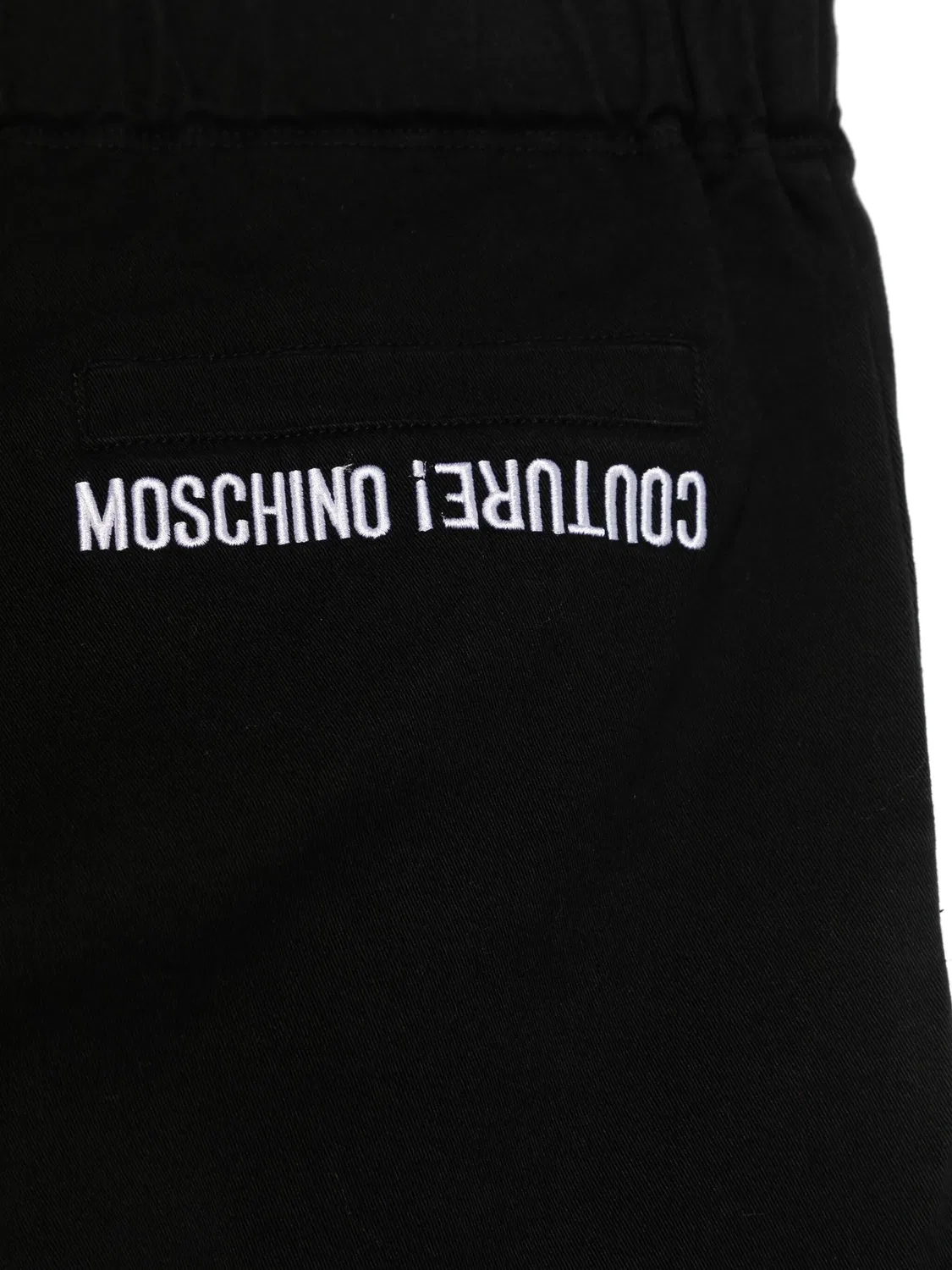 Брюки из габардина Moschino, черный — фото 3