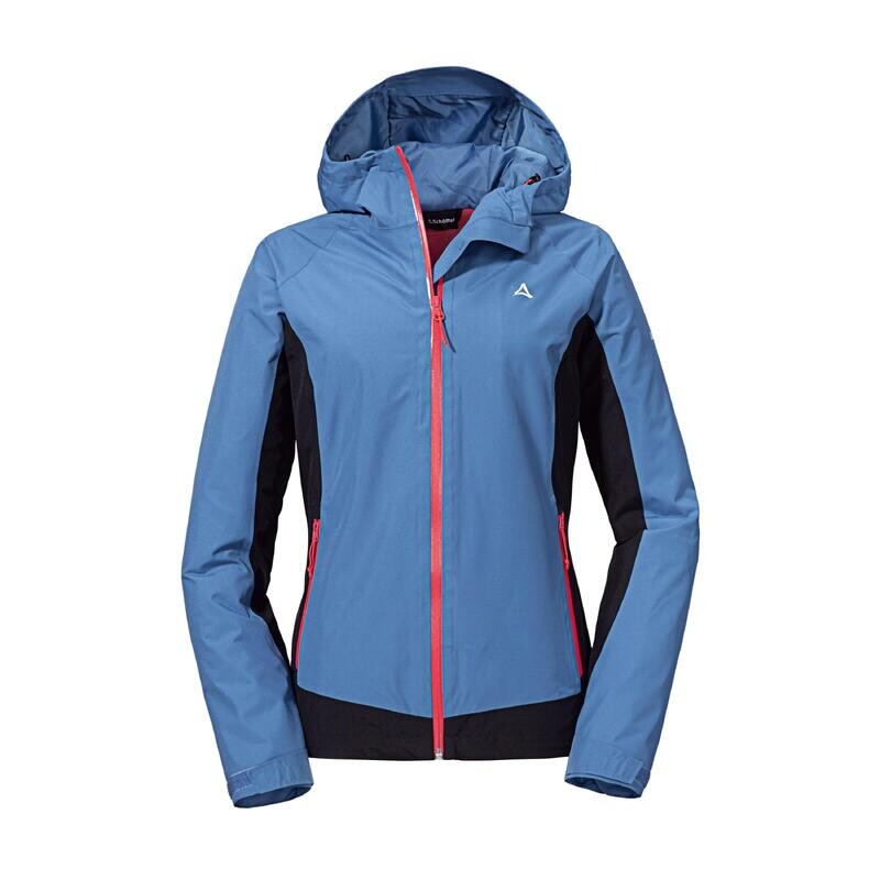 

Женский походный дождевик Schöffel, цвет karminrosa/blau