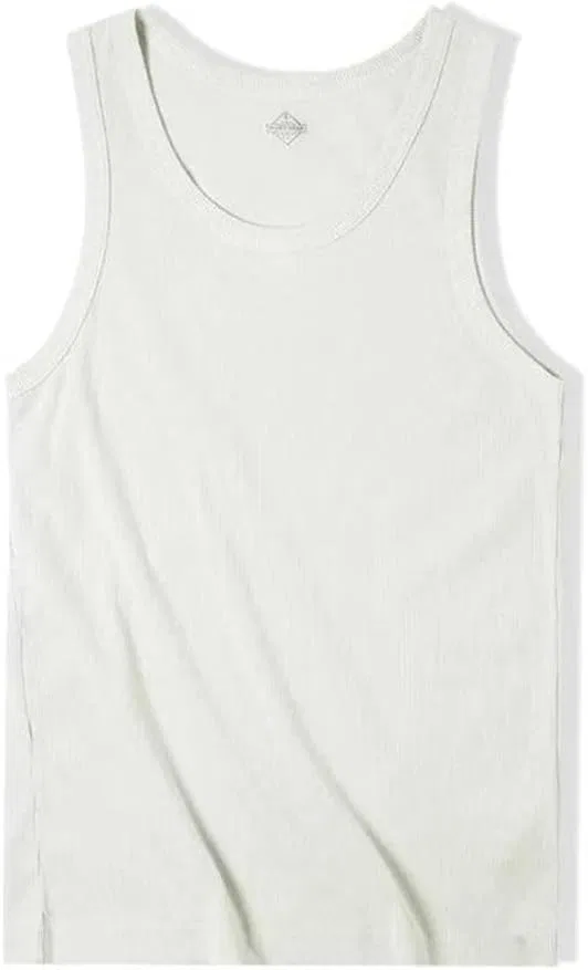 Мужской топ Ribbed Heavyweight Slim Fit, 2 шт., Blue Beige — фото 3