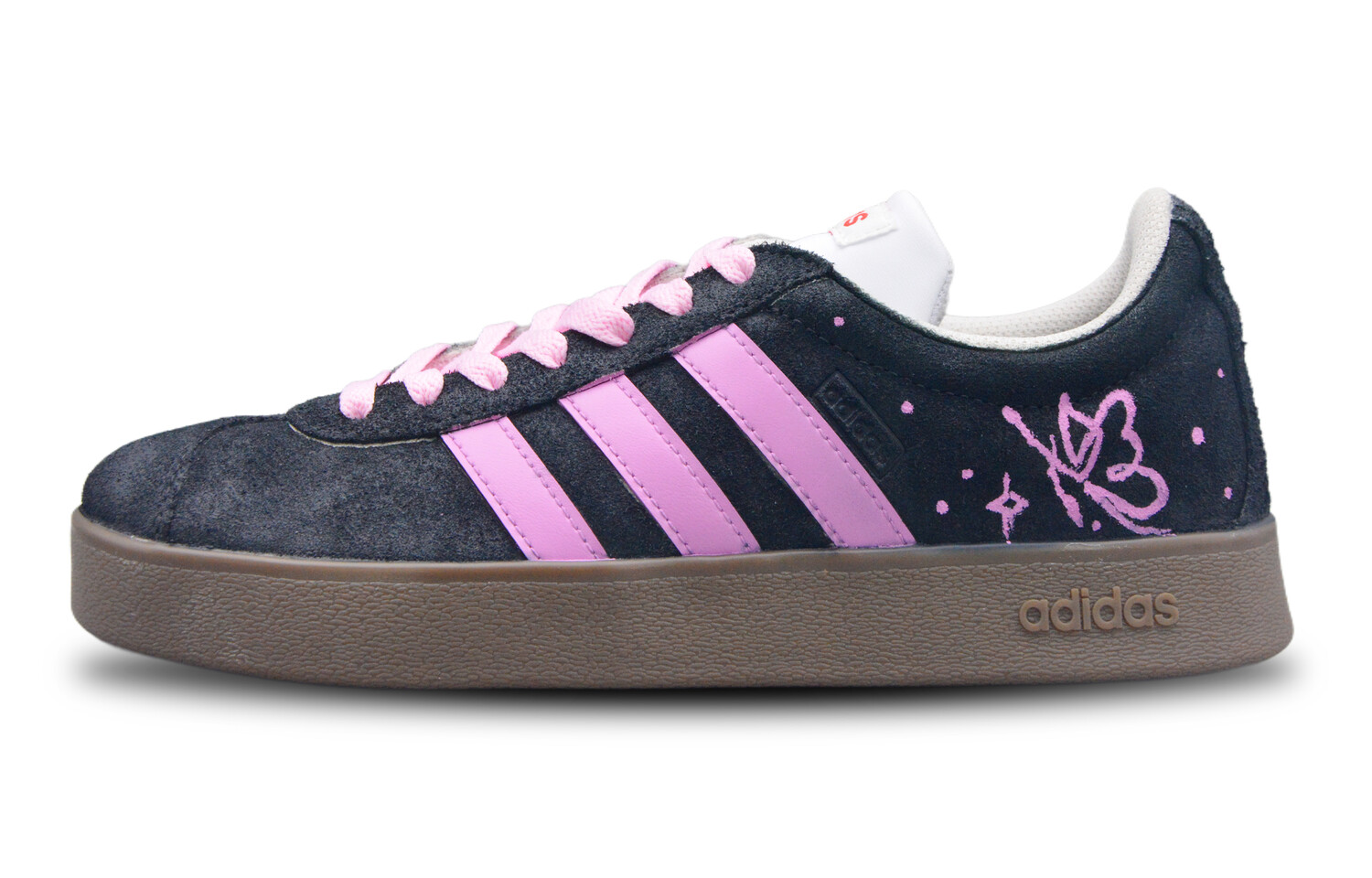 

Кроссовки adidas neo Vl Court Skateboarding Shoes Unisex Low-top Pink, черный