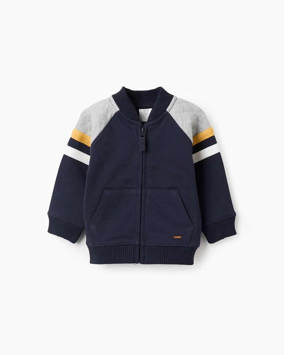 

Детская толстовка 100% хлопок Zippy, темно-синий