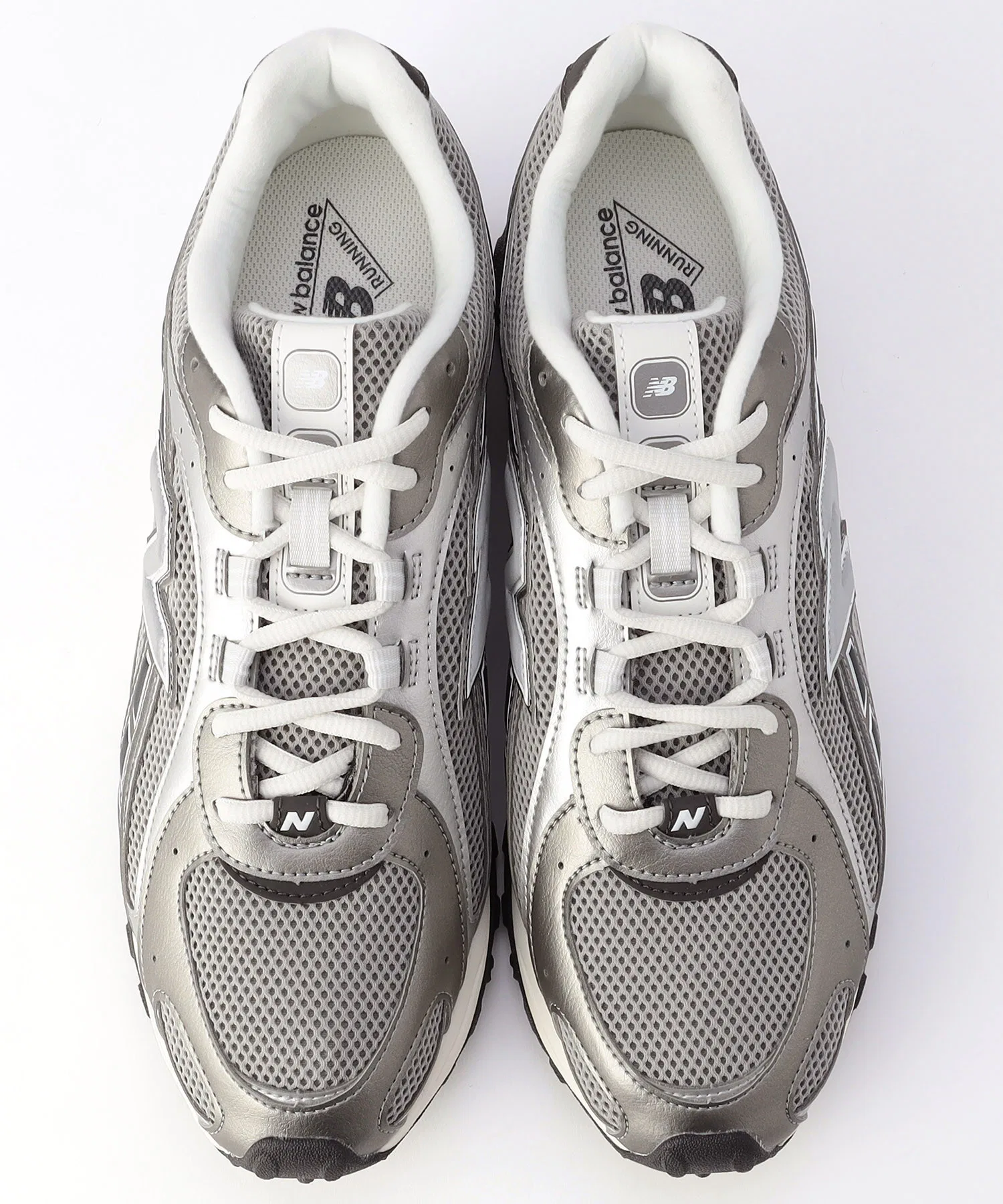 Мужские кроссовки New Balance U204L серебряные — фото 2