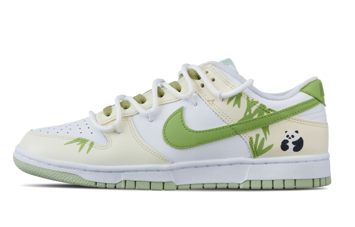 

Кроссовки Nike Dunk Skateboarding Shoes Men Low-top Yellow/Green, цвет Panda Cocoa