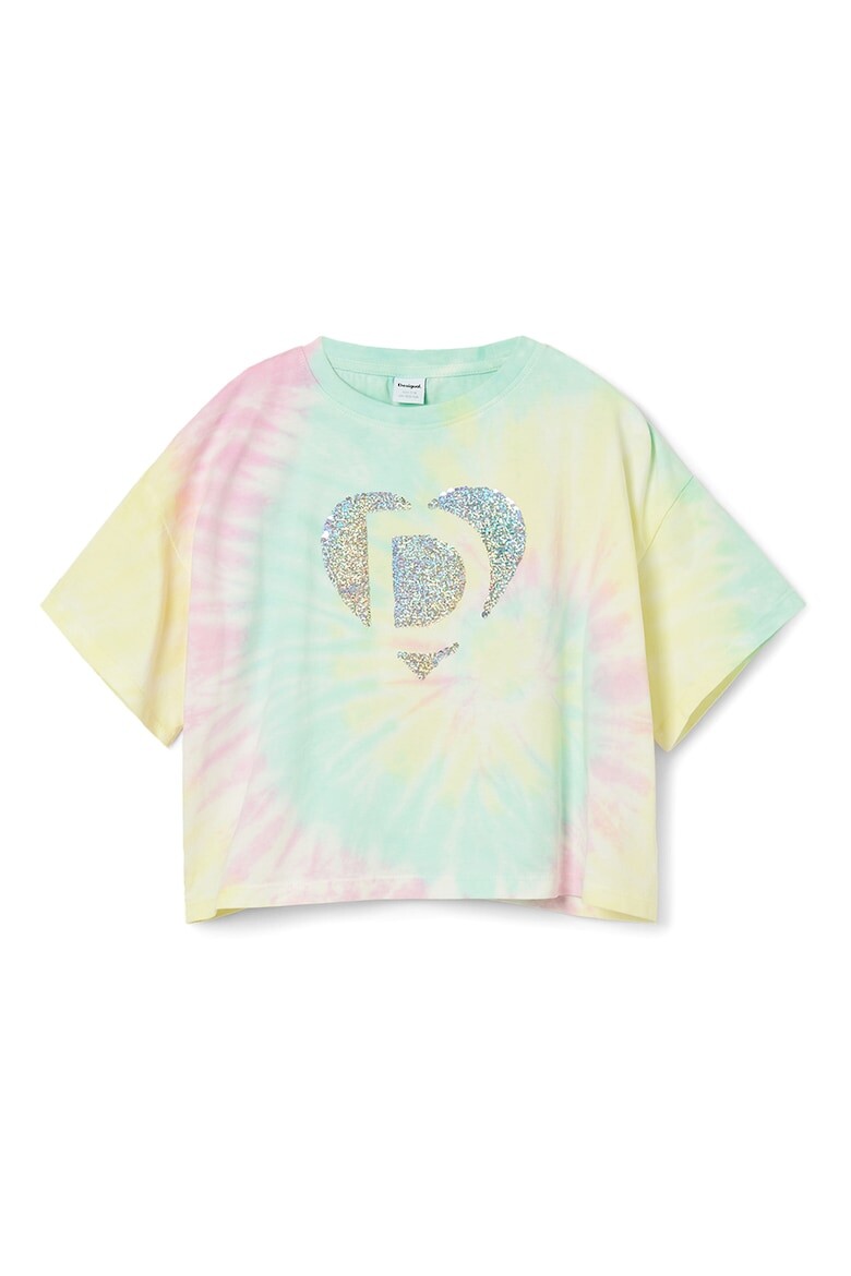 

Футболка свободного кроя с принтом Desigual, желтый