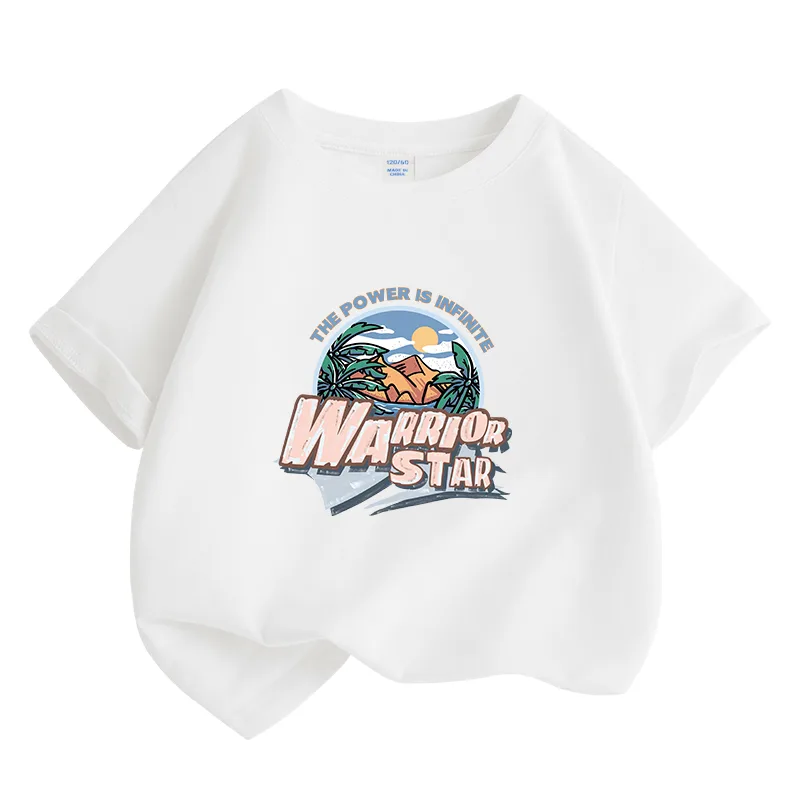 Детская футболка с круглым вырезом WARRIOR, Royal Blue/H Island — фото 3
