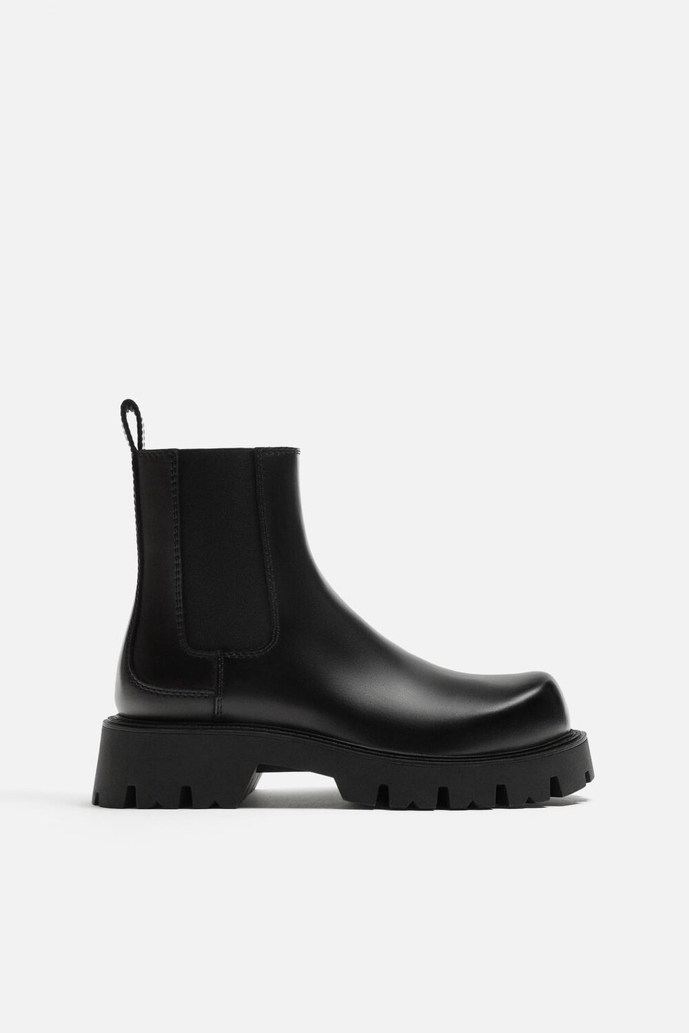 

Массивные ботинки «челси» ZARA, черный