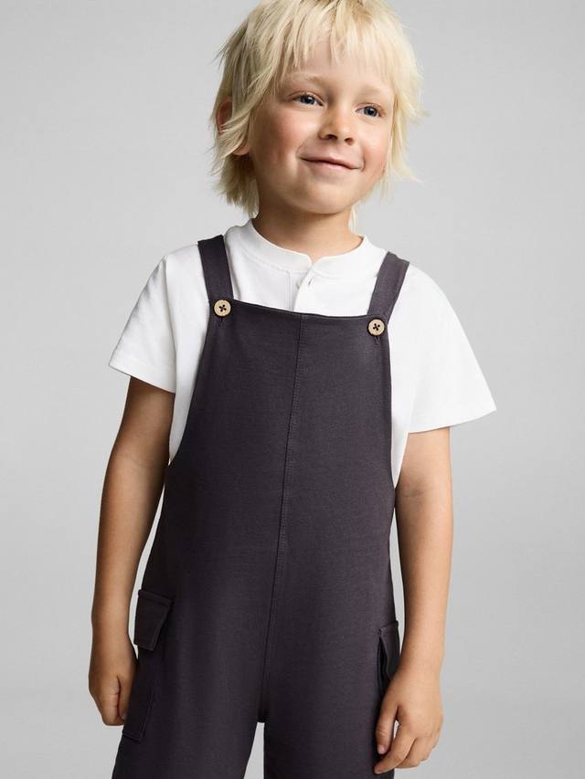

Детские комбинезоны Milo Cotton Button Mango, Charcoal