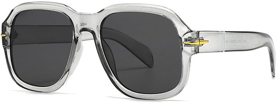 

Ретро солнцезащитные очки для женщин, модные, с прозрачными градиентными линзами, защита от УФ-излучения UV400; мужские солнцезащитные очки с заклепками HVTVTLA, Grey Grey