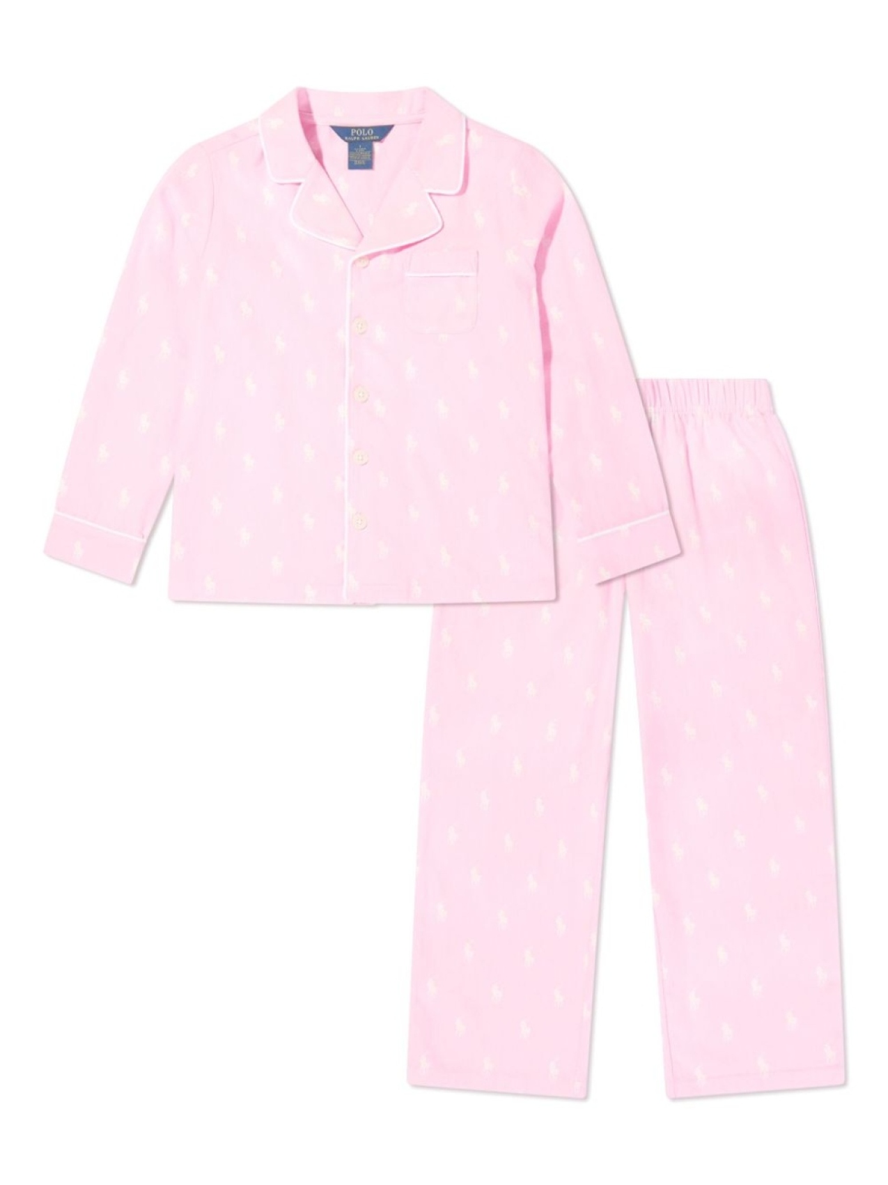 

POLO RALPH LAUREN KIDS пижама с логотипом, розовый