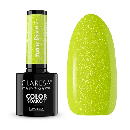 

Soak Off Uv Led Funky Disco Hybrid лак для ногтей 7,5 г Claresa